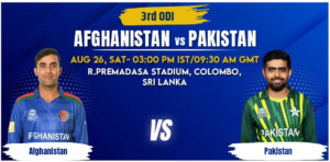 Afghanistan vs Pakistan 3rd ODI Match Prediction & Betting Tips