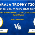 Mysore Warriors vs Gulbarga Mystics Today Match Prediction & Live Odds - Semi Final Maharaja Trophy 2023