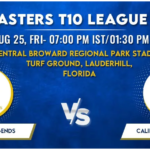 New Jersey Legends vs California Knights Today Match Prediction & Live Odds - US Masters T10 League 2023