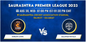 Sorath Lions vs Zalawad Royals Today Match Prediction & Live Odds - Saurashtra Premier League 2023