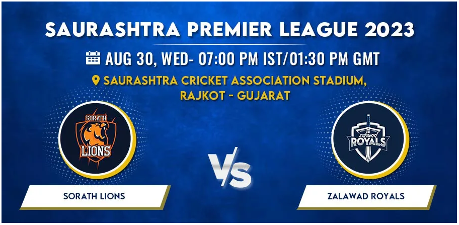 Sorath Lions vs Zalawad Royals Today Match Prediction & Live Odds - Saurashtra Premier League 2023