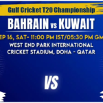 Bahrain vs Kuwait Today Match Prediction & Live Odds - Gulf Cricket T20I Championship 2023