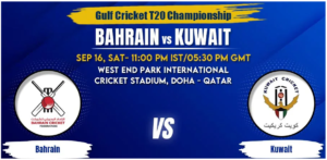 Bahrain vs Kuwait Today Match Prediction & Live Odds - Gulf Cricket T20I Championship 2023