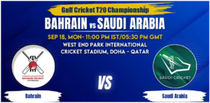 Bahrain vs Saudi Arabia Today Match Prediction & Live Odds - Gulf Cricket T20I Championship 2023