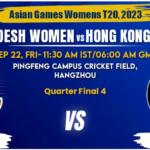 Bangladesh vs Hong Kong Women Today Match Prediction & Live Odds - Asian Games 2023