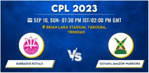 Barbados Royals vs Guyana Amazon Warriors Today Match Prediction & Live Odds - CPL 2023