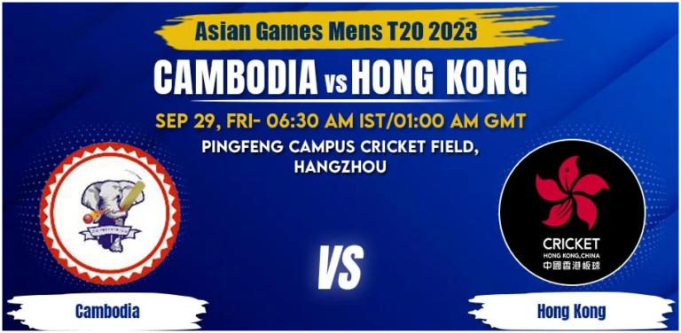 Cambodia vs Hong Kong Today Match Prediction & Live Odds – Asian Games 2023