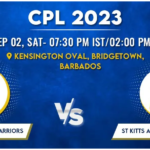 Guyana Amazon Warriors vs St Kitts and Nevis Patriots Today Match Prediction & Live Odds - CPL 2023