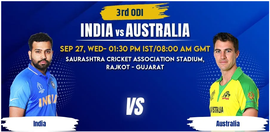 IND vs AUS 3rd ODI Today Match Prediction & Betting Tips