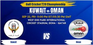 Kuwait vs Oman Today Match Prediction & Live Odds - Gulf Cricket T20I Championship 2023