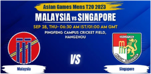 Malaysia vs Singapore Today Match Prediction & Live Odds - Asian Games 2023