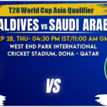 Maldives vs Saudi Arabia Today Match Prediction & Live Odds - T20 World Cup Asia Qualifier 2023