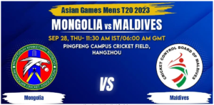 Mongolia vs Maldives Today Match Prediction & Live Odds - Asian Games 2023