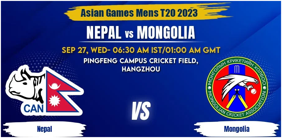 Nepal vs Mongolia Today Match Prediction & Live Odds - Asian Games 2023