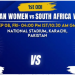 Pakistan vs South Africa Women 1st ODI Match Prediction