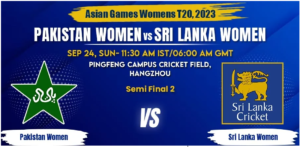 Pakistan vs Sri Lanka Women Today Match Prediction & Live Odds - Asian Games 2023