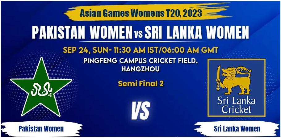 Pakistan vs Sri Lanka Women Today Match Prediction & Live Odds - Asian Games 2023