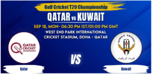 Qatar vs Kuwait Today Match Prediction & Live Odds - Gulf Cricket T20I Championship 2023