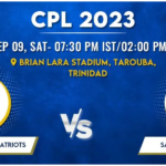 St Kitts and Nevis Patriots vs Saint Lucia Kings Today Match Prediction & Live Odds - CPL 2023