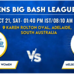 Adelaide Strikers vs Melbourne Stars Women T20 Today Match Prediction & Live Odds - WBBL 2023