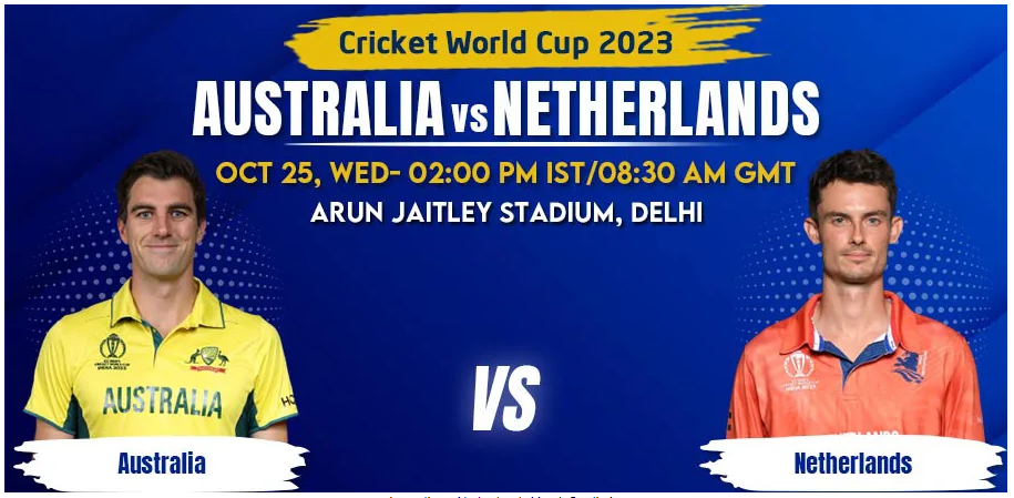 Australia vs Netherlands Match Prediction, Betting Tips & Odds - Cricket World Cup 2023