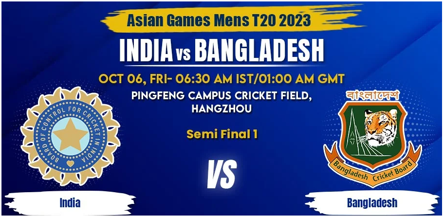 India vs Bangladesh Today Match Prediction & Live Odds - Asian Games 2023