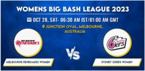 Melbourne Renegades vs Sydney Sixers Women T20 Today Match Prediction & Live Odds - WBBL 2023