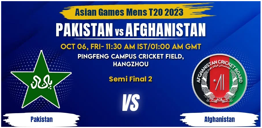 Pakistan vs Afghanistan Today Match Prediction & Live Odds - Asian Games 2023