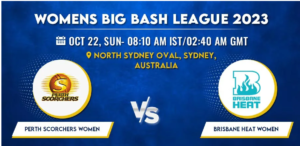 Perth Scorchers vs Brisbane Heat Women T20 Today Match Prediction & Live Odds - WBBL 2023