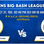 Perth Scorchers vs Sydney Sixers Women T20 Today Match Prediction & Live Odds - WBBL 2023