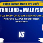 Thailand vs Malaysia Today Match Prediction & Live Odds - Asian Games 2023