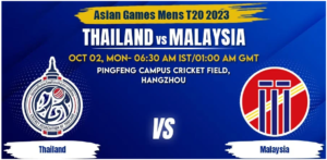 Thailand vs Malaysia Today Match Prediction & Live Odds - Asian Games 2023