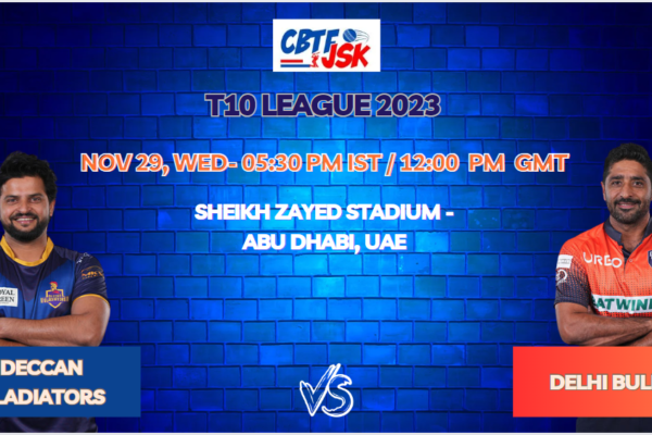 Deccan Gladiators vs Delhi Bulls Today Match Prediction & Live Odds – T10 League 2023