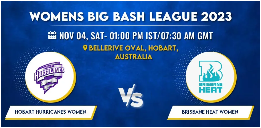 Hobart Hurricanes vs Brisbane Heat Women T20 Today Match Prediction & Live Odds - WBBL 2023