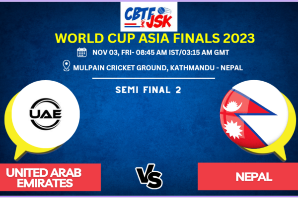 UAE vs Nepal T20 Today Match Prediction & Live Odds - World Cup Asia Finals 2023