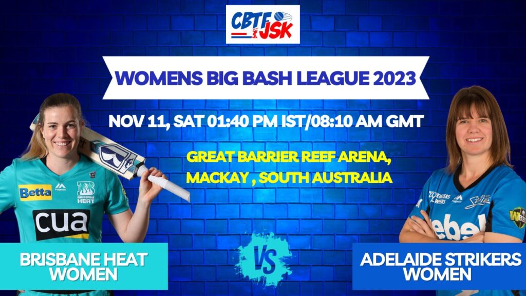 Brisbane Heat vs Adelaide Strikers Women T20 Today Match Prediction & Live Odds - WBBL 2023