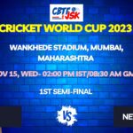 India vs New Zealand Semi Final Match Prediction, Betting Tips & Odds - Cricket World Cup 2023