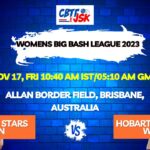 Melbourne Stars vs Hobart Hurricanes Women T20 Today Match Prediction & Live Odds - WBBL 2023