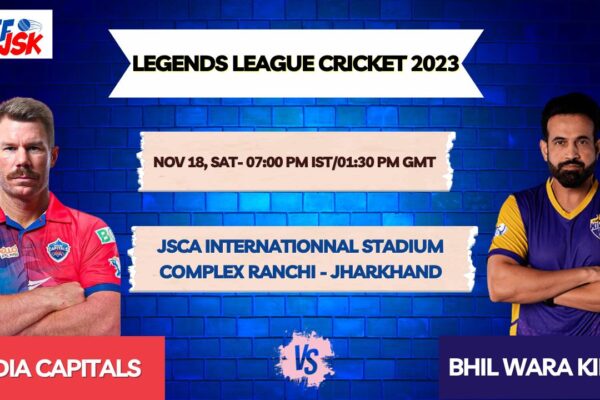 India Capitals vs Bhilwara Kings T20 Today Match Prediction & Live Odds - Legends League Cricket 2023