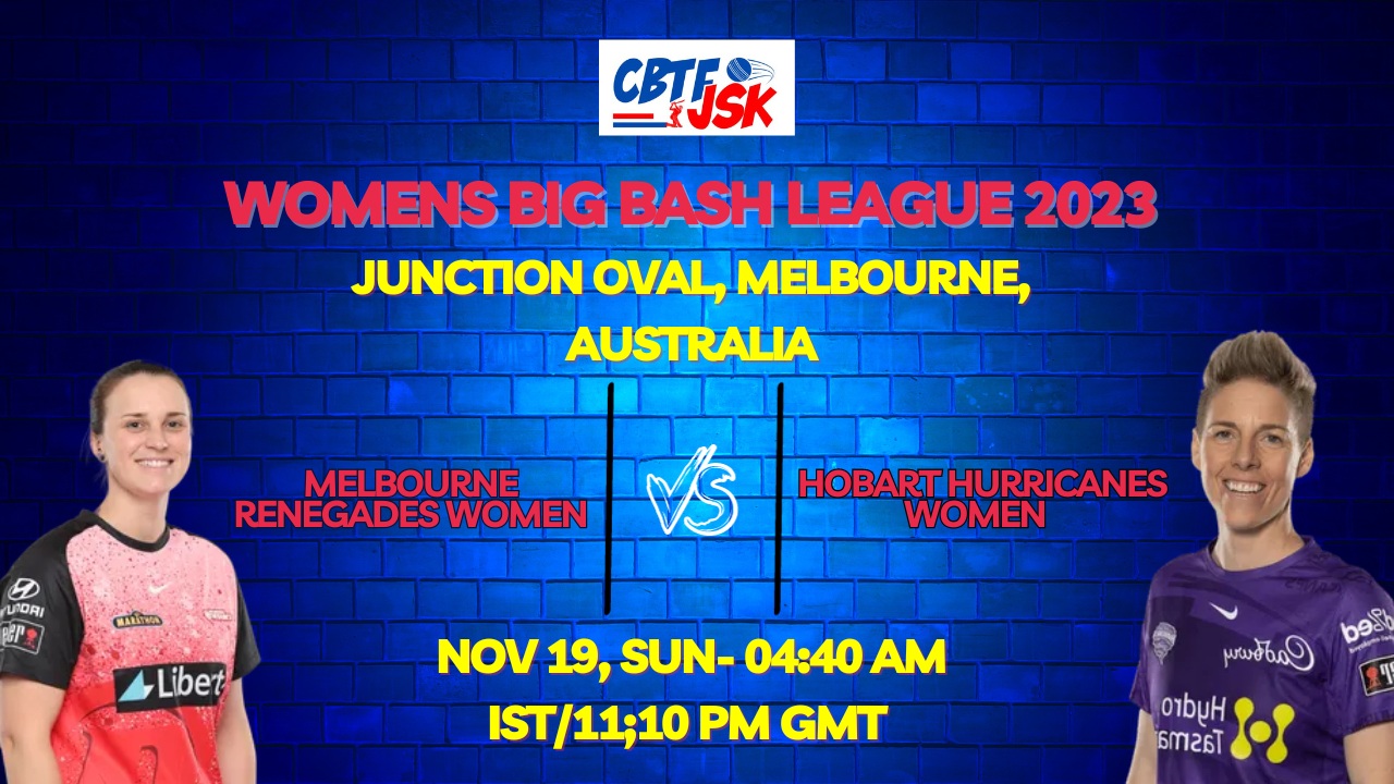 Melbourne Renegades vs Hobart Hurricanes Women T20 Today Match Prediction & Live Odds - WBBL 2023