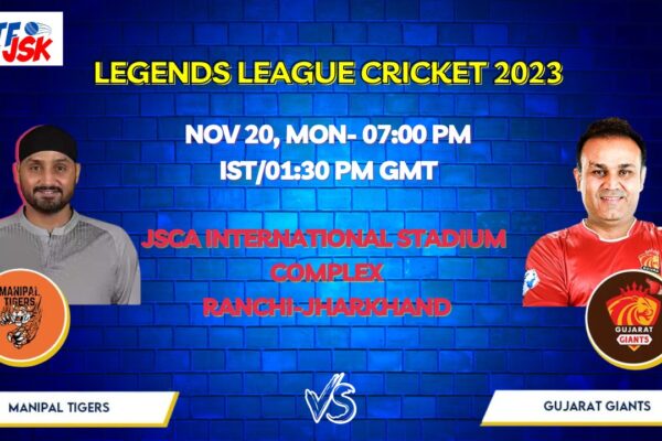 Manipal Tigers vs Gujarat Giants T20 Today Match Prediction & Live Odds - Legends League Cricket 2023