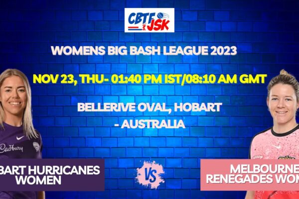 Hobart Hurricanes vs Melbourne Renegades Women T20 Today Match Prediction & Live Odds - WBBL 2023