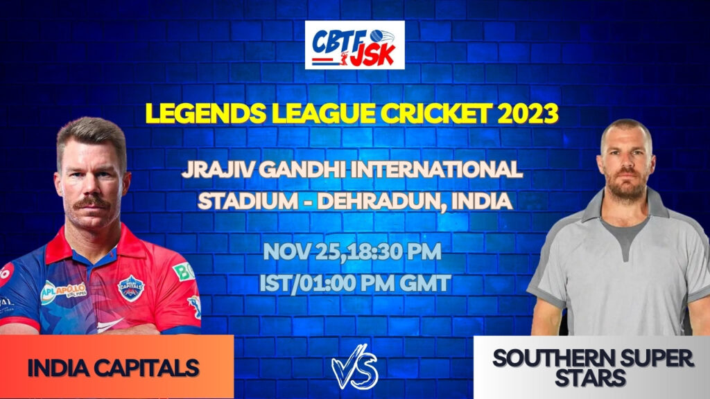 India Capitals vs Southern Super Stars T20 Today Match Prediction & Live Odds - Legends League Cricket 2023