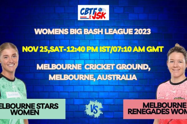 Melbourne Stars vs Melbourne Renegades Women T20 Today Match Prediction & Live Odds - WBBL 2023