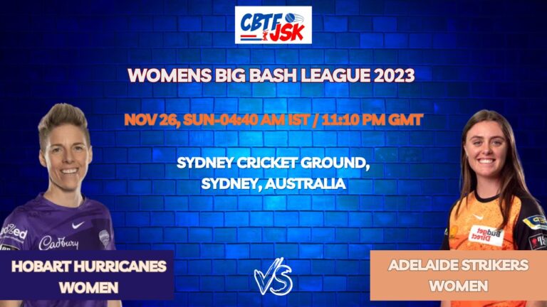 Hobart Hurricanes vs Adelaide Strikers Women T20 Today Match Prediction & Live Odds - WBBL 2023