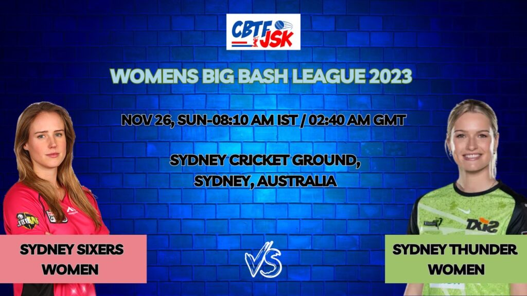 Sydney Sixers vs Sydney Thunder Women T20 Today Match Prediction & Live Odds - WBBL 2023