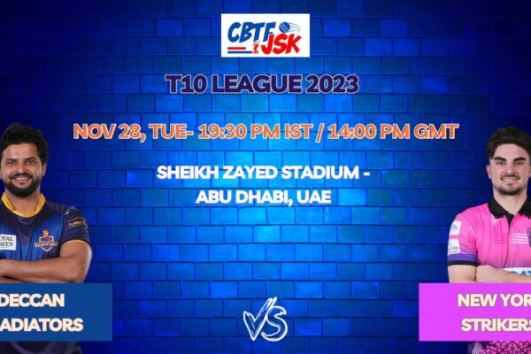 Deccan Gladiators vs New York Strikers Today Match Prediction & Live Odds - T10 League 2023