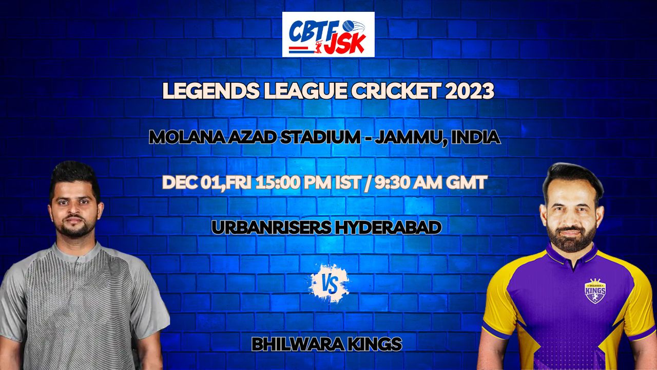 Urbanrisers Hyderabad vs Bhilwara Kings T20 Today Match Prediction & Live Odds - Legends League Cricket 2023