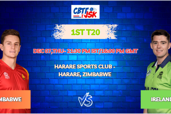 Zimbabwe vs Ireland 1st T20 Match Prediction, Betting Tips & Odds