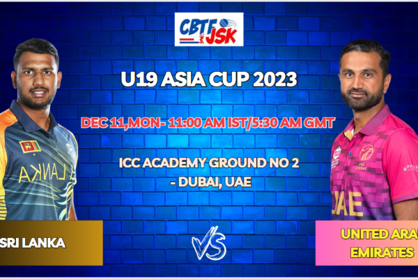 Sri Lanka vs UAE Today Match Prediction & Live Odds - U19 Asia Cup 2023